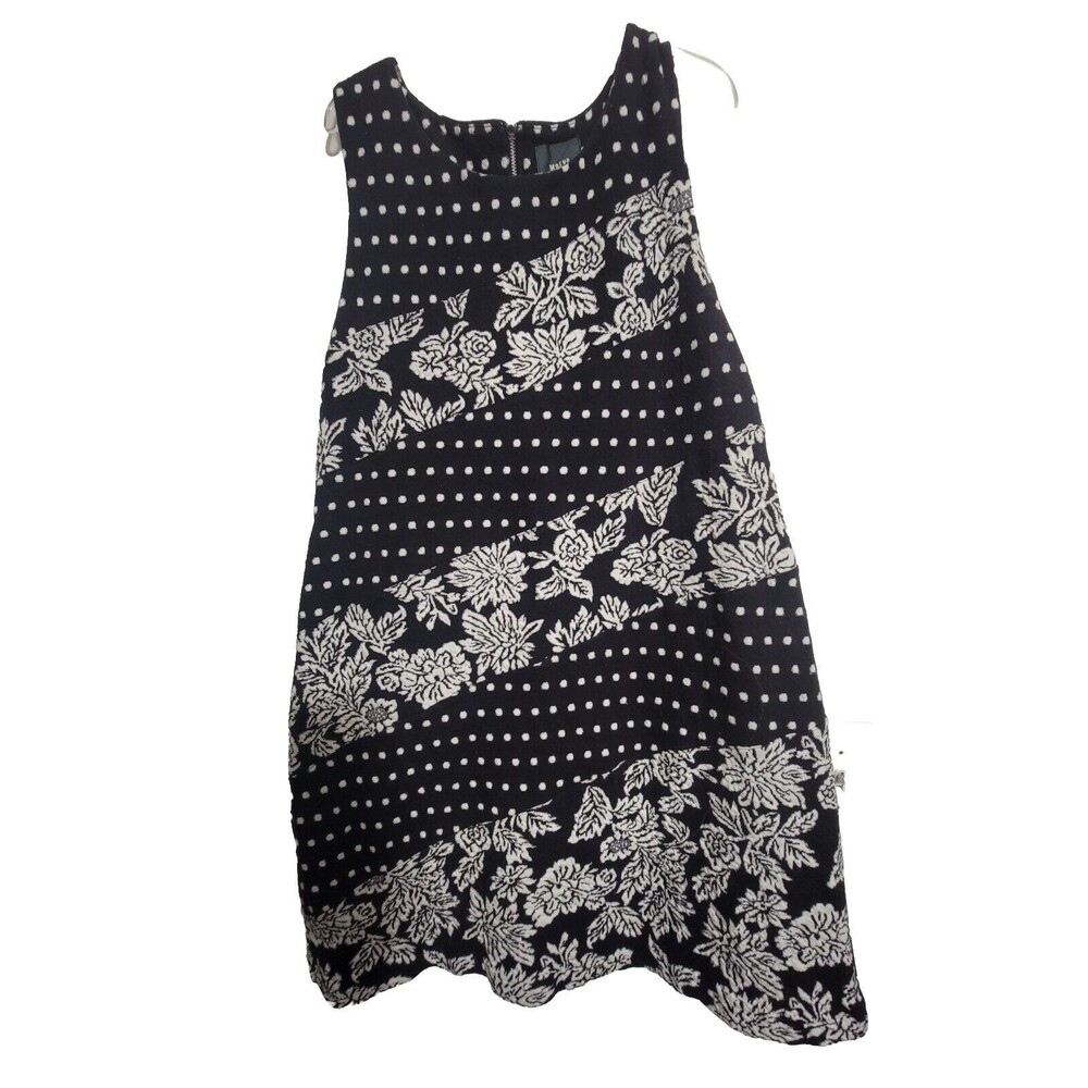 Anthropologie Maeve Womens A Line Dress Sleeveless Scoop Neck Floral Size Large